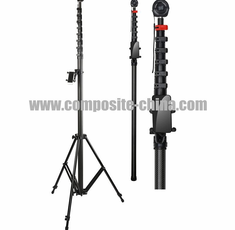 Koolstofvezel fotografiepaal met topbelasting 6 kg, werkt perfect