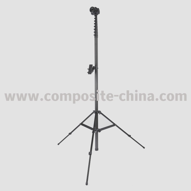 Telescopische cameramast van koolstofvezel